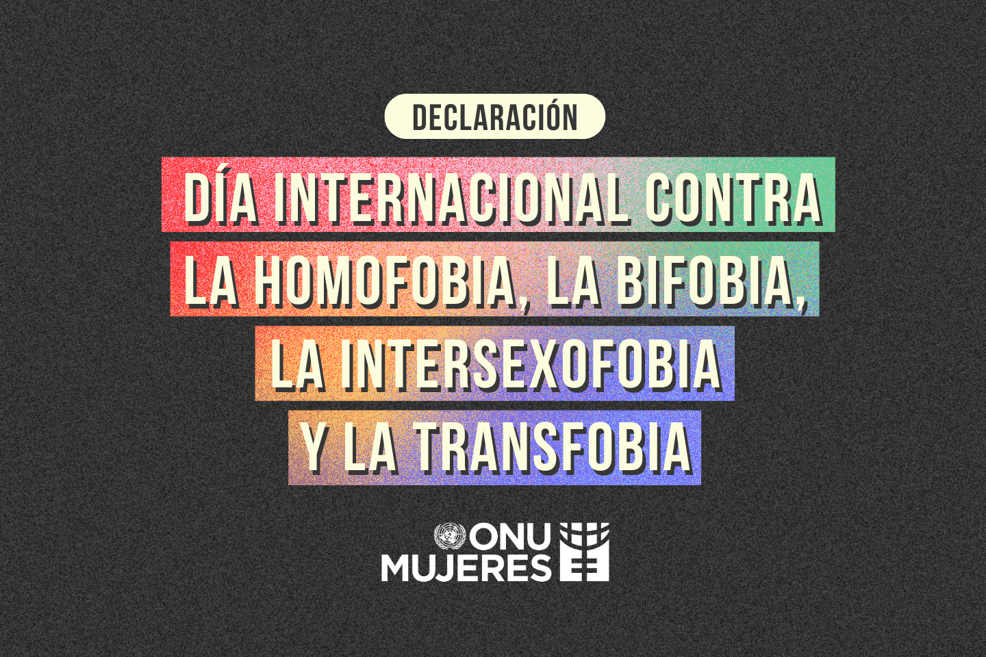 Declaracion Onu Mujeres Dia Internacional Contra La Homofobia Bifobia Intersexofobia Transfobia 3091
